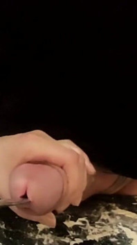 Cooking Dick for Dinner. Part 2-3. Kitchen Table Device in the Urethra