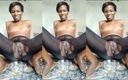 African Beauties: Super gorąca MILF rucha bakłażana i pije jej własny tryska