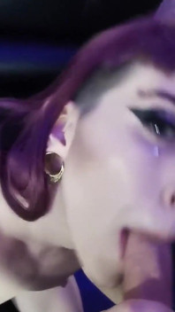 Tattooed Girl Elea Samsa Giving Head Like a Pro