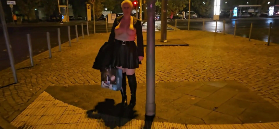 UserBitch1: Topless Through Berlin
