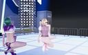 3D-Hentai Games: [MMD] Yoasobi - кумир Marie Rose Tamaki Misaki, сексуальный стриптиз, танец Лиги легенд без цензуры, хентай, 4K