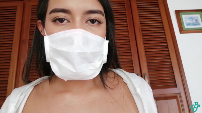 Catalina Days: 라텍스 장갑과 외과 용 마스크(정액 먹기)