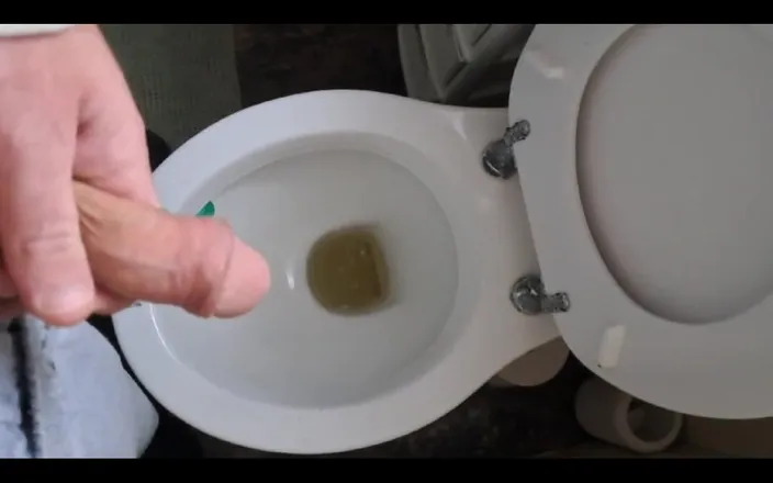 SkinnyWithAHugeDick: Pissing in the Toilet Compilation