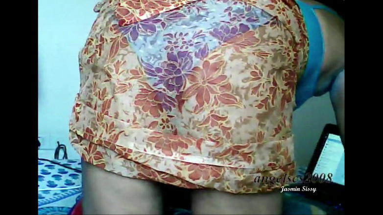 angelscs2008: 사리 브라의 큰 엉덩이 쉬멜 재스민 인도 크로스드레서 트랜스젠더