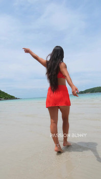 Krása Bikiny a Horký Pohoda Na Pláži