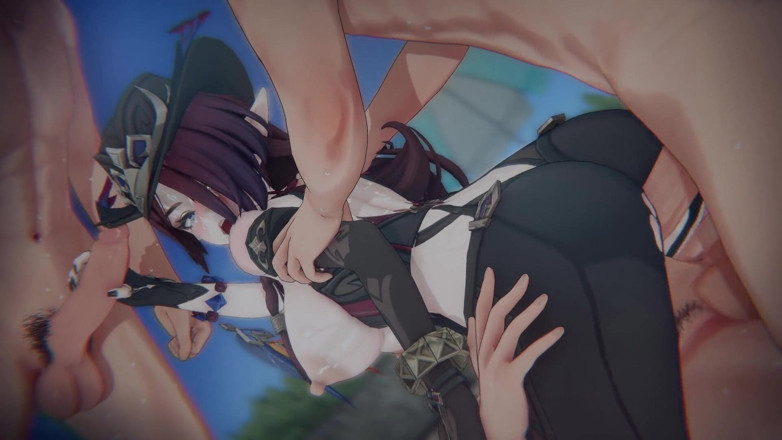 Tomu aisuman: [impatto genshin] Il pacificatore caduto di chasca legato sky rider &amp;...