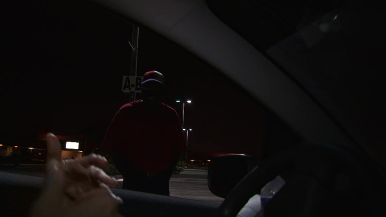 Black Passion: Hot brunette gives blowjob in the car