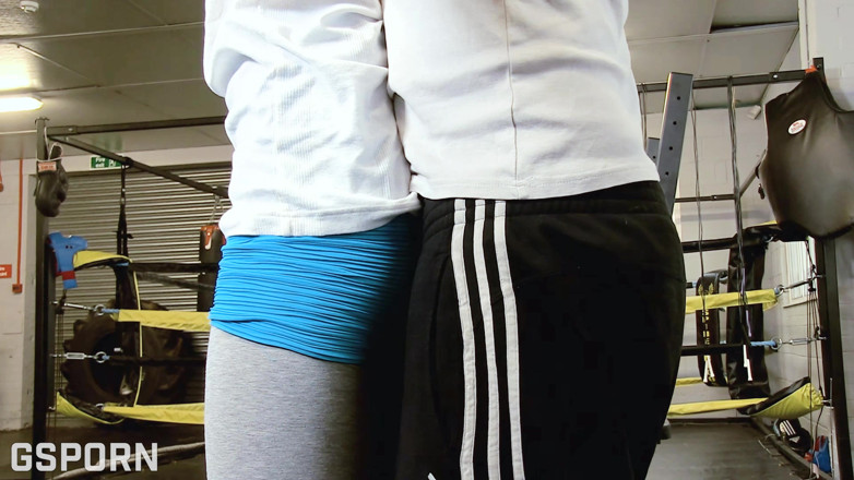 GS studio: Beautiful Big Tits Blonde British MILF Fucked in the Gym...