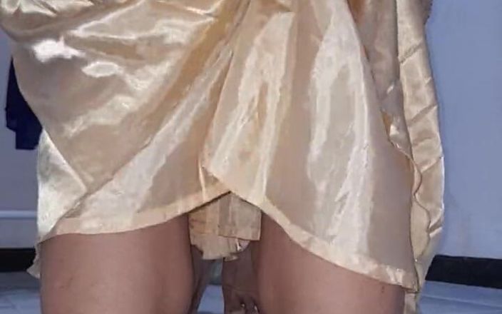 Naomisinka: Gold Satin Dress