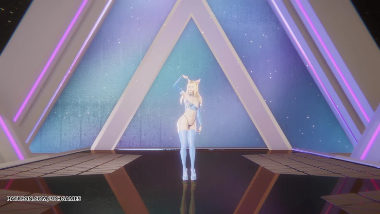 3D-Hentai Games: [mmd] Ive - Eleven Ahri Kaisa Seraphine Sexy Striptease Uncensored Hentai