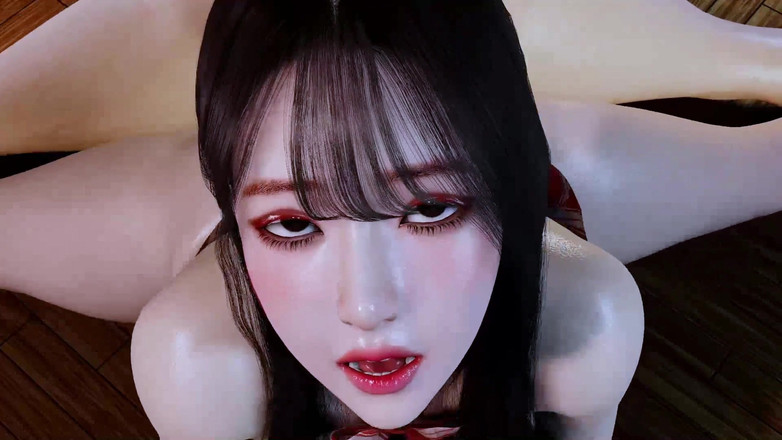 X Hentai: Красотка с большими сиськами, телочка обслуживает минет - 3D хентай-анимация V668