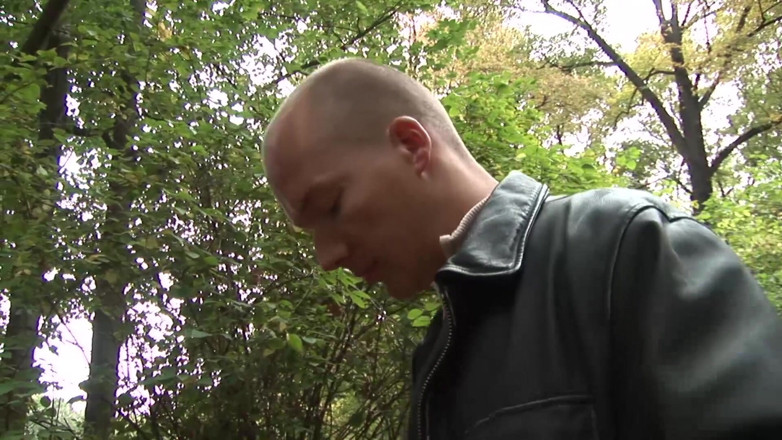 Public Entertainment: Sexy brunette gets fucked and jizzed on her round ass...