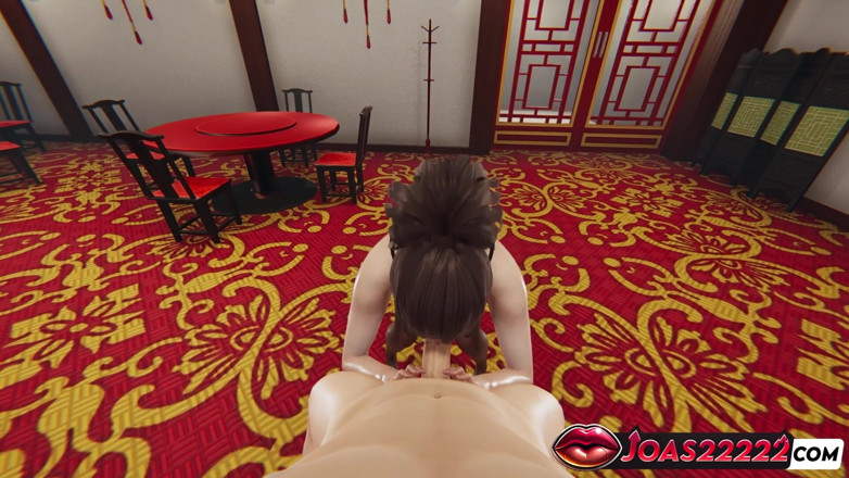 Joas22222: Fubuki Japanese Blowjob 3D Hentai - Handjob Service, Sloppy Blowjob and Titfuck...
