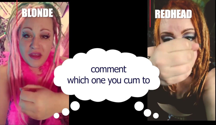 Campsissyboi: Comment which one made you cum blonde or redhead straight...
