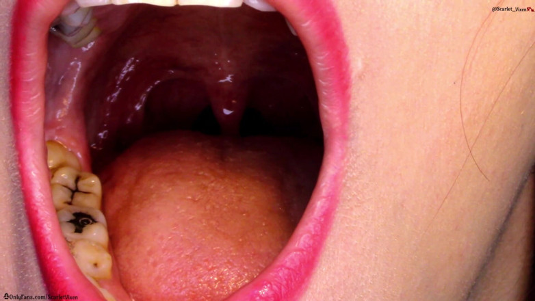 Scarlet Vixen: Throat, Uvula &amp; Mouth Showoff