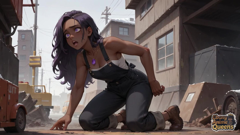 Ebony Anime Queens: La migliore scopata di un ebano su una strada nevosa!...