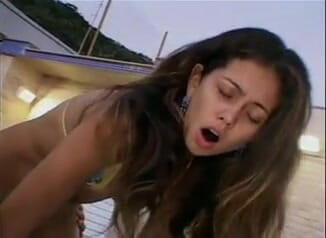 Outdoor pervs: Hot latinas use dildo for anal