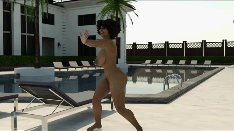 Mature Futanari Lovers: La soirée piscine de JoJo