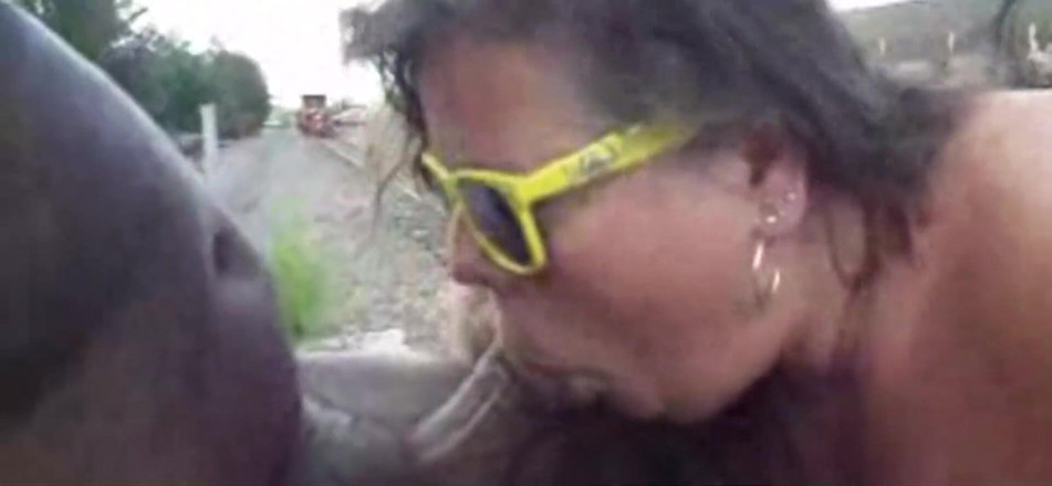 Porn Rap Star: Sucking dick by the tracks