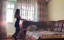 Pantyhose me porn videos: Amy Teasing in Black Mini Dress and Pantyhose
