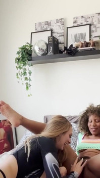 Interracial Lesbian Face Sitting With Jenna Foxx, Angel Youngs