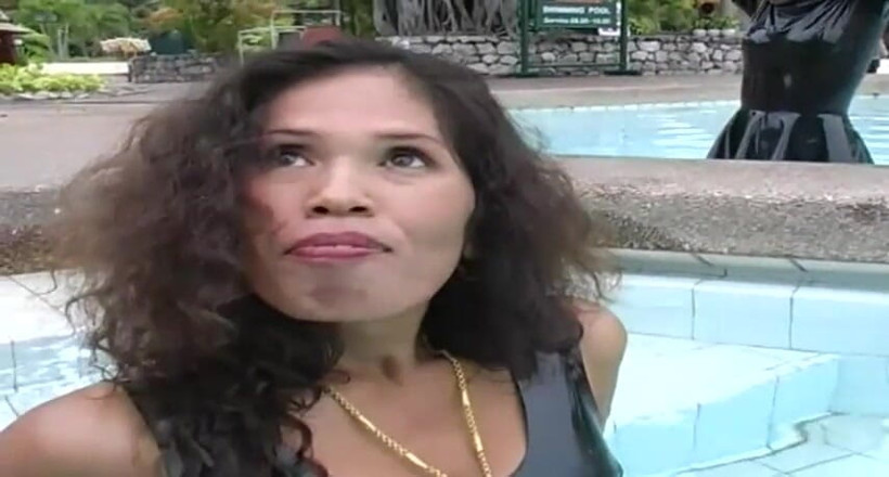 Fetish Desire: 2 sexy Latina's presenting latex fetish in the pool and...