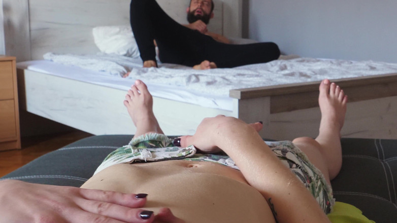 Camvivian: Horny friends observe each other and jerking off together