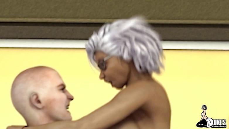 Dukes Hardcore Honeys: 大屁股奶奶在三人行中性交