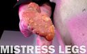 Mistress Legs: Stoarcere Meat Burger de către Frumoasa Stăpâna Picioare în ciorapi rezist...