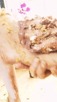 Lesbians Smeared Scene-2 Two MILFs in Lingerie Fuck Each Other Covered in Food