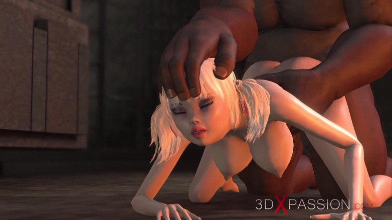 3dxpassion: 배틀 경기장에서 십대와 섹스하는 Man-bull