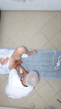 The Gynecologist Examined the Sick Patient's Ass and Pussy and, as a Treatment, He Came in Her Ass.