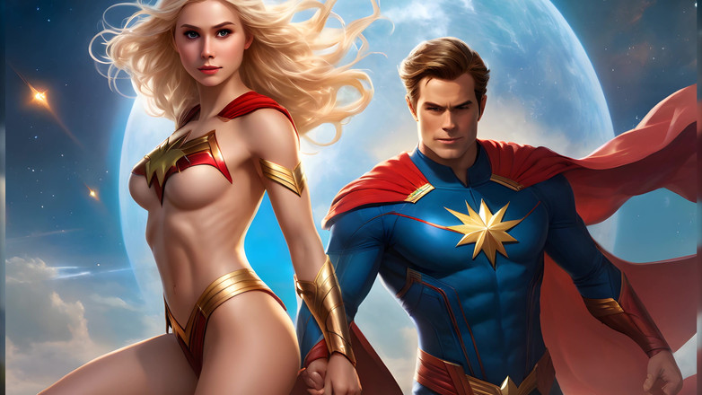 LustRender: Заставка 2 - 180 уникальных изображений супергерл для украшения вашего экрана в течение 1 часа