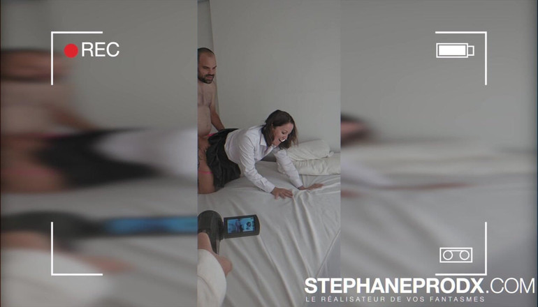 Stephprodx: Zákulisí ellie francouzská amatérka v růžovém spodním prádle se Stephane...