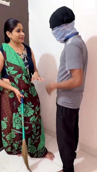 Kamwali Sex with Boy for Stealing Money From Purse