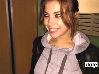 Datezone: Blowjob in elevator then quickie on stairs