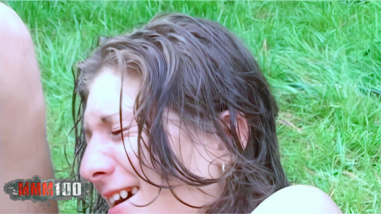 MMM100: Angie beija garganta profunda, gozada facial, penetração anal, sexo a...