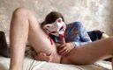 Dvabitch: Kitsune lis maska dziewczyna sex oralny