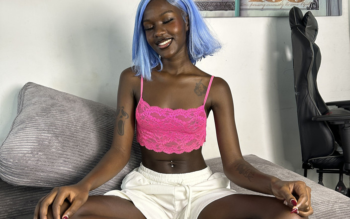 Swissarrow3: Cute Dark Skinned Ebony Girl Takes BBC Like a Pro