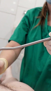 Sounding with Handjob Patients POV