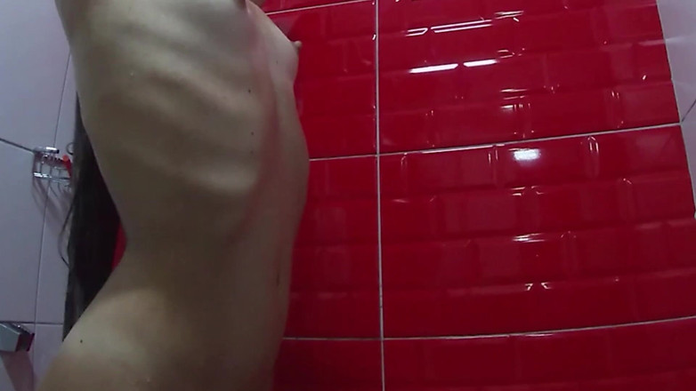 Angel_solo: The student is washing herself in the shower. Pussy washing