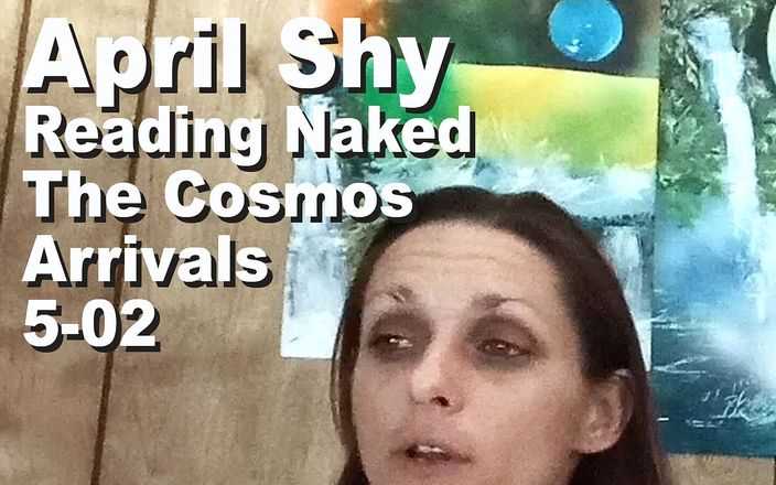 Cosmos naked readers: April Shy reading naked The Cosmos Arrivals PXPC1052