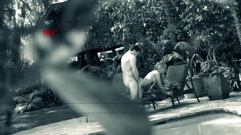 Time To Jerk Off: Big tit MILF fucks in the backyard