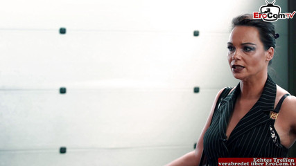 EroCom: Tante semok dengan stoking nilon lagi asik seks threesome sambil...