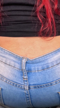 Redhead Jeans Lap Farts POV - Rubbing on Your Dick