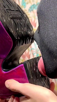 Purple Boots Worshipped