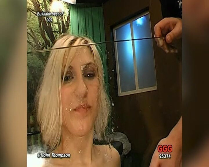 GGG John Thompson Classic Retro: Blonde &amp; Asian Sluts Covered in Bukkake Facials - Cum Swallowing &amp; Swallowng