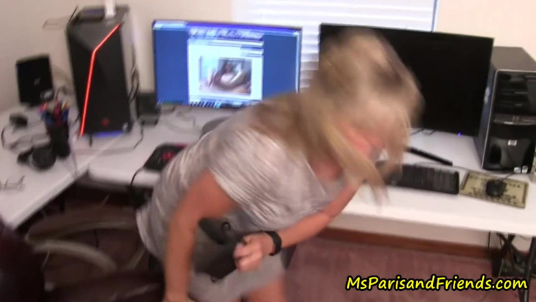 Ms Paris and Friends: Stepmom stepson caught at the office