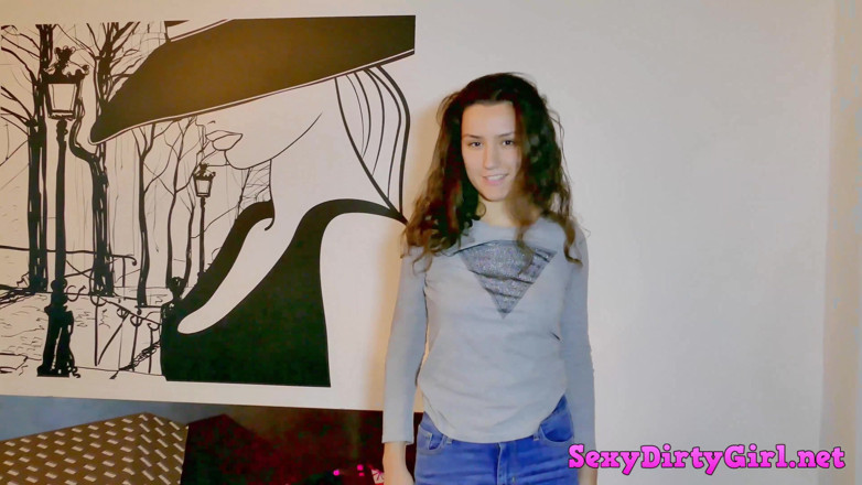 Sexy Dirty Girl: Presents loving brunette fuck old man and gets cumshot on...