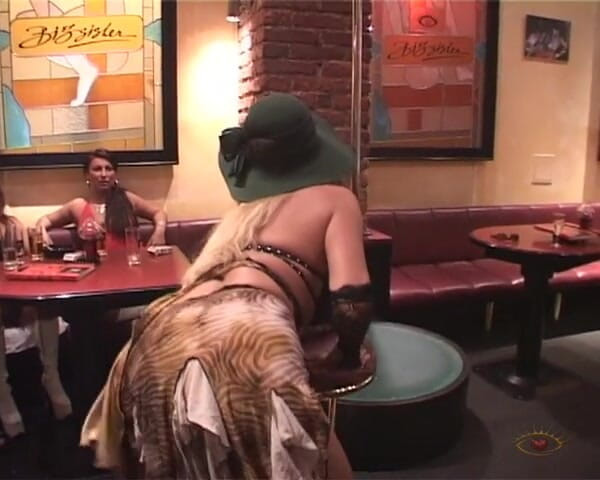 Big Sister: Wax and strip show on bar big Stepsister
